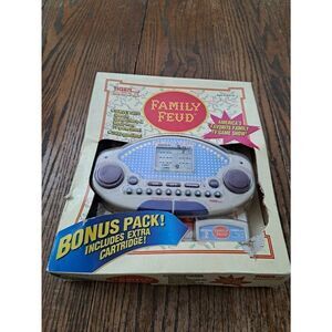 Vintage 1997 Tiger Electronics Family Feud Handheld Bonus Pack Game 07584 in Box